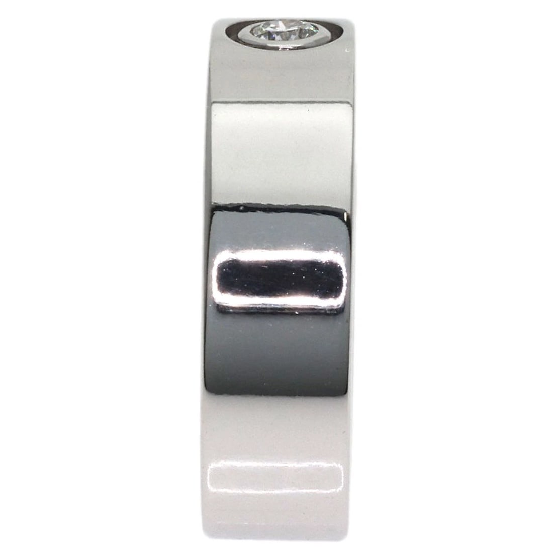CARTIER DIAMOND RING K18 WHITE GOLD: CARTIER Diamond Ring K18 White Gold Brand: CARTIER Type/Style: Ring Material: K18 White Gold, Color: Silver Size: 3.75(US) Accessories: None Accessories Notice: When purchasing pre-owned g