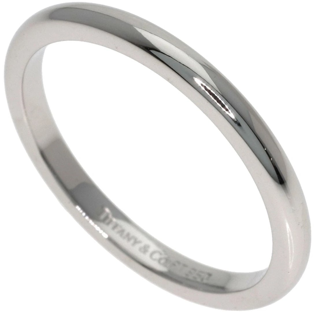 TIFFANY&CO. STACKING BAND RING PLATINUM PT950: TIFFANY&Co. Stacking band Ring Platinum PT950 Brand: TIFFANY&Co. Type/Style: Ring Material: Platinum PT950, Color: Silver Size: 7.5(US) Accessories: None Accessories Notice: When purchasin
