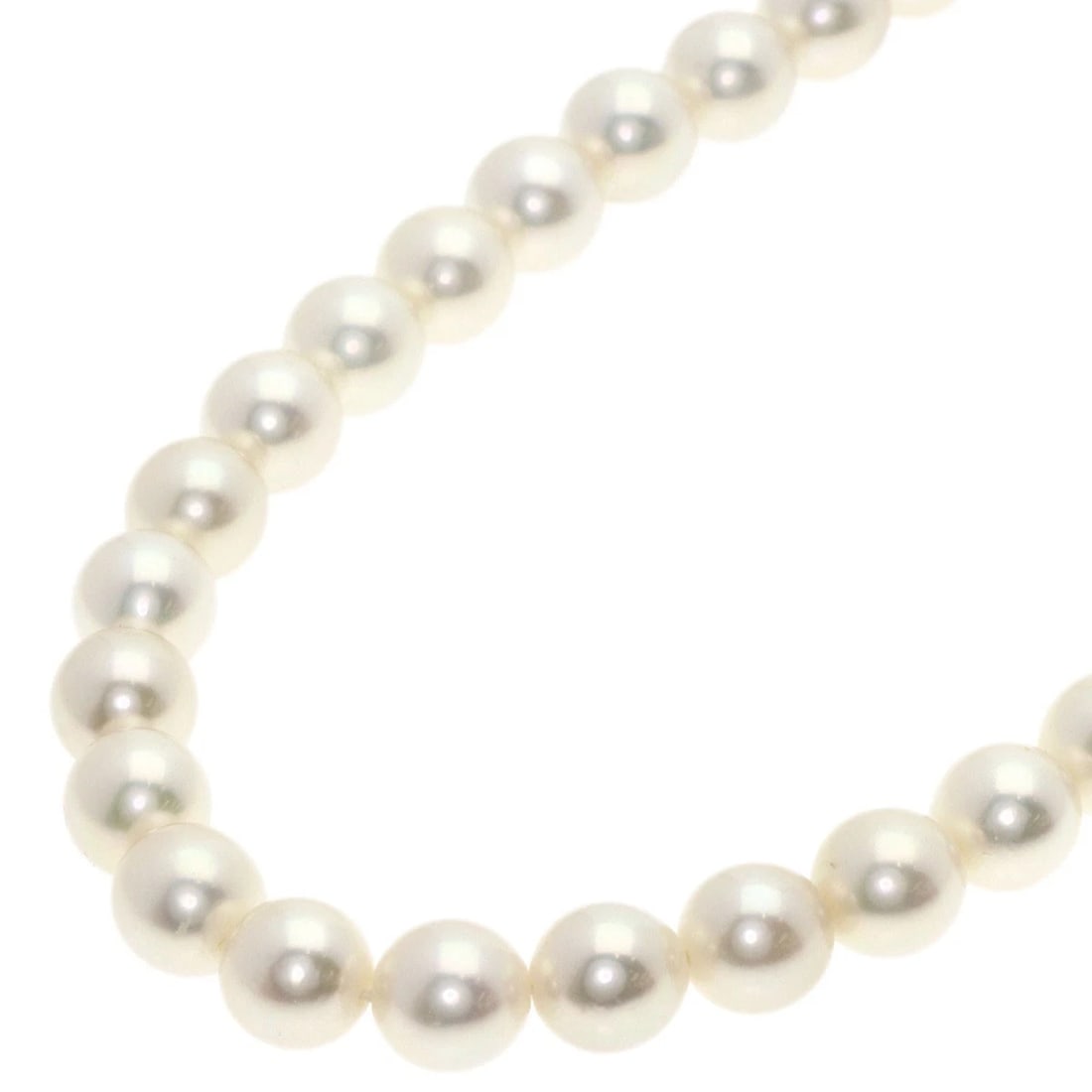 MIKIMOTO PEARL DIAMOND NECKLACE K18 WHITE GOLD: MIKIMOTO Pearl Diamond Necklace K18 White Gold Brand: MIKIMOTO Type/Style: Necklace Material: K18 White Gold, Color: white Size: Stone Size:0.3inch/7-7.5mm Chain Length:18.1inch/46cm Accessories: