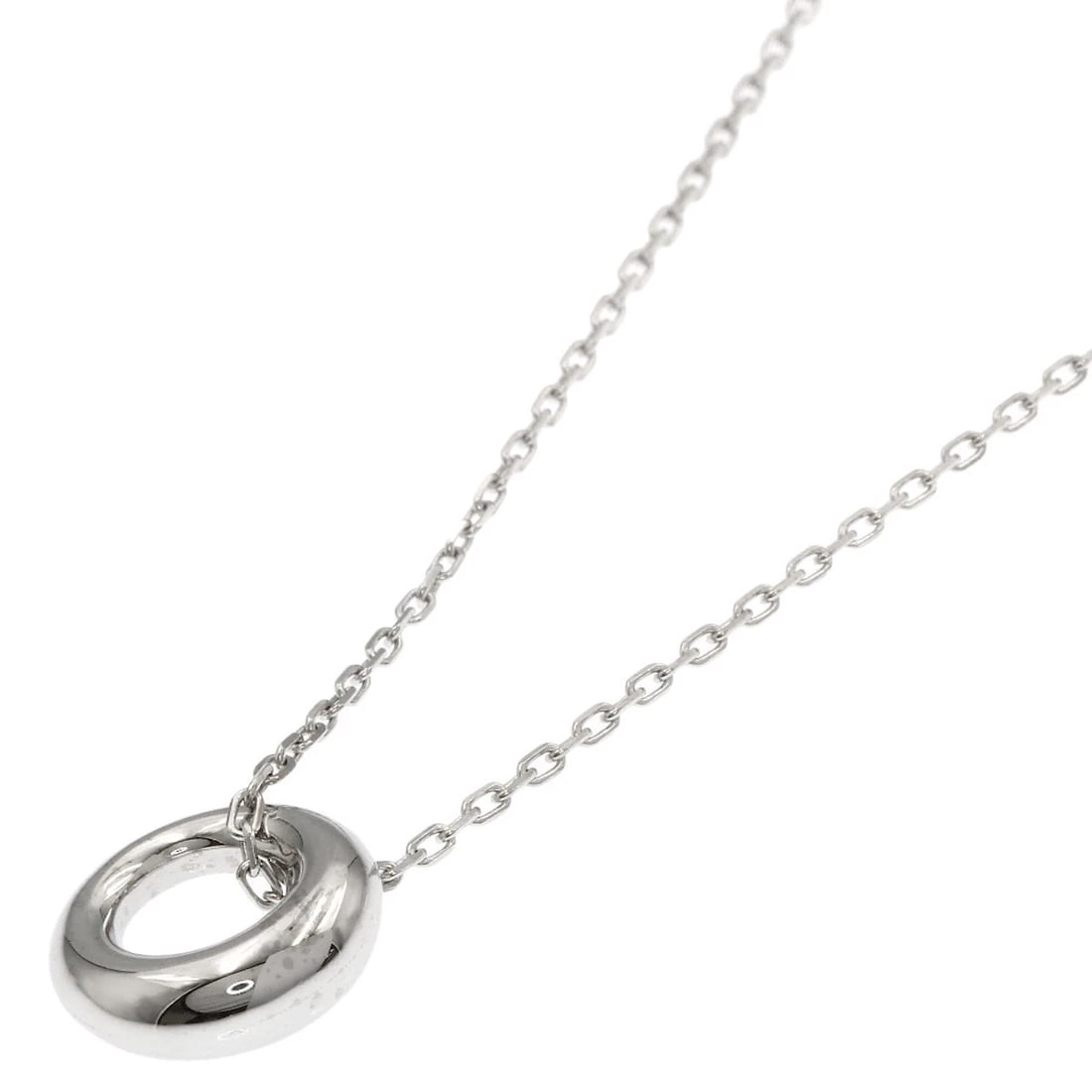 CHAUMET NECKLACE K18 WHITE GOLD: Chaumet Necklace K18 White Gold Brand: Chaumet Type/Style: Necklace Material: K18 White Gold, Color: Silver Size: Chain Length:16.7inch/42.5cm Chain Width:0.5inch/1.2mm Top