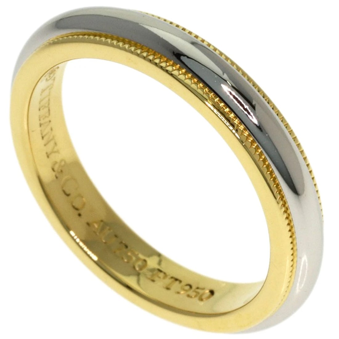 TIFFANY&CO. RING K18 YELLOW GOLD PT950: TIFFANY&Co. Ring K18 Yellow Gold PT950 Brand: TIFFANY&Co. Type/Style: Ring Material: K18 Yellow Gold/PT950, Color: Gold Size: 5.25(US) Accessories: None Accessories Notice: When purchasing pre-owned