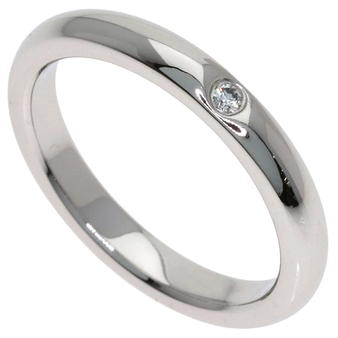 TIFFANY&CO. CURVED BAND DIAMOND RING PLATINUM PT950: TIFFANY&Co. Curved Band Diamond Ring Platinum PT950 Brand: TIFFANY&Co. Type/Style: Ring Material: Platinum PT950, Color: Silver Size: 5(US) Accessories: None Accessories Notice: When purchasing
