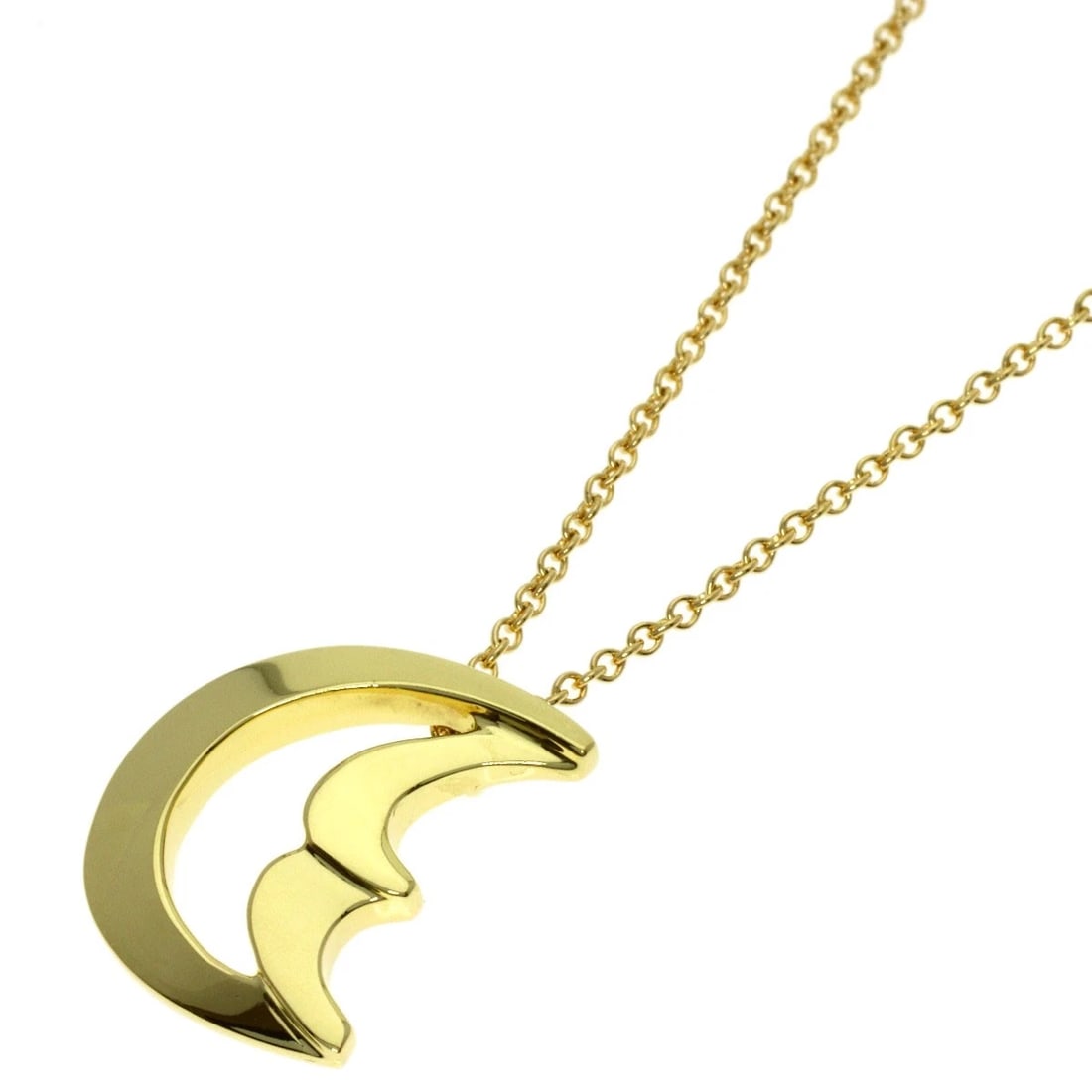 TIFFANY&CO. NECKLACE K18 YELLOW GOLD: TIFFANY&Co. Necklace K18 Yellow Gold Brand: TIFFANY&Co. Type/Style: Necklace Material: K18 Yellow Gold, Color: Gold Size: Chain Length:16.1inch/41cm Chain Width:0.4inch/1.1mm Top Size:0.6inch/14.8x12.