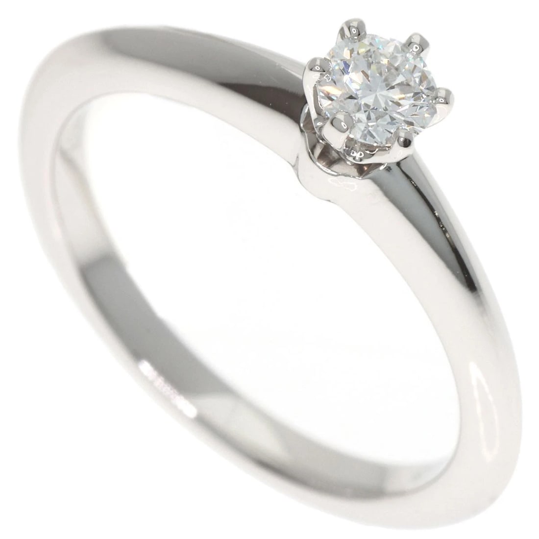 TIFFANY&CO. DIAMOND RING PLATINUM PT950: TIFFANY&Co. Diamond Ring Platinum PT950 Brand: TIFFANY&Co. Type/Style: Ring Material: Platinum PT950, Main Stone Natural Color: Silver Size: 5(US) Accessories: None Accessories Notice: Whe
