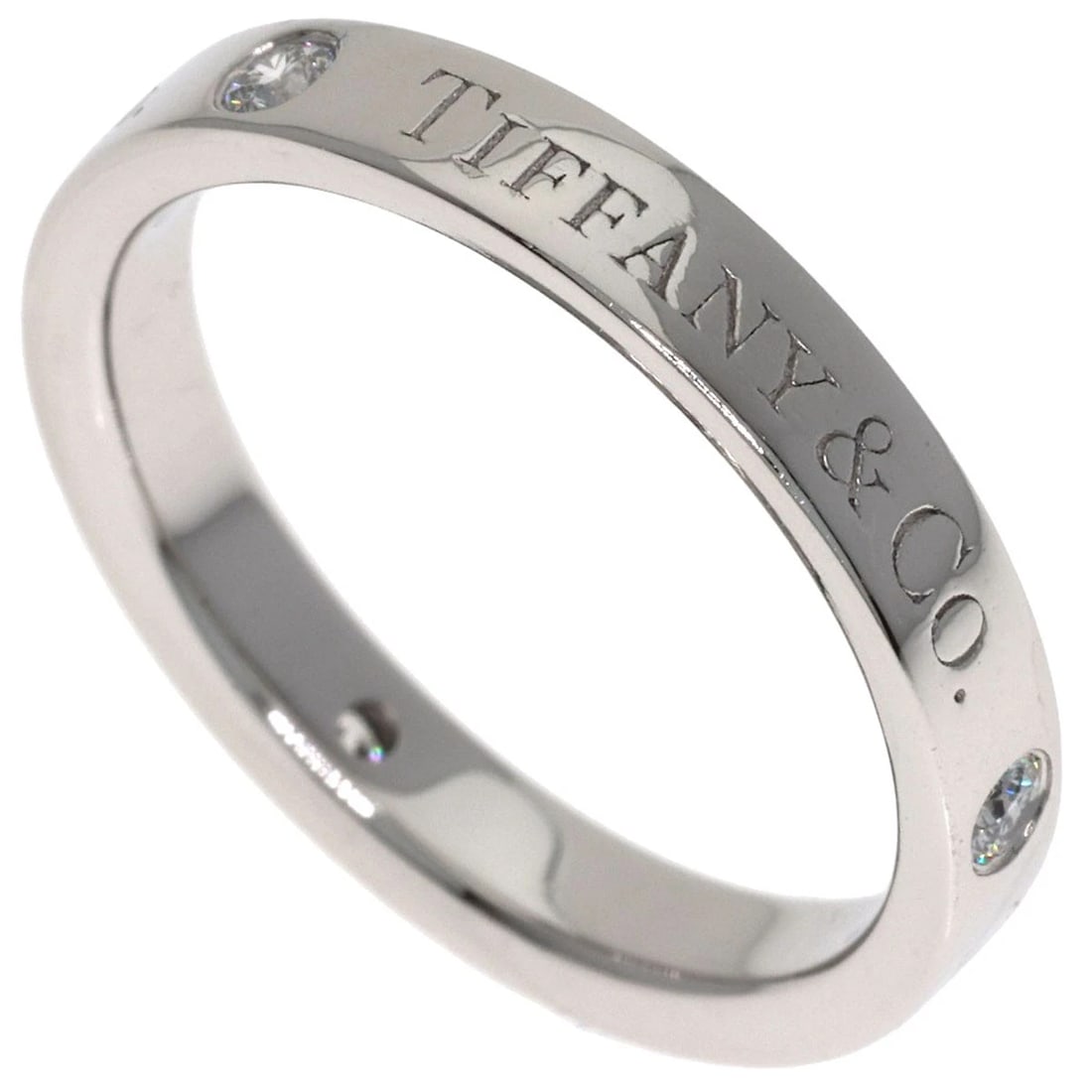 TIFFANY&CO. DIAMOND RING PLATINUM PT950: TIFFANY&Co. diamond Ring Platinum PT950 Brand: TIFFANY&Co. Type/Style: Ring Material: Platinum PT950, Color: Silver Size: 4.75(US) Accessories: None Accessories Notice: When purchasing pre