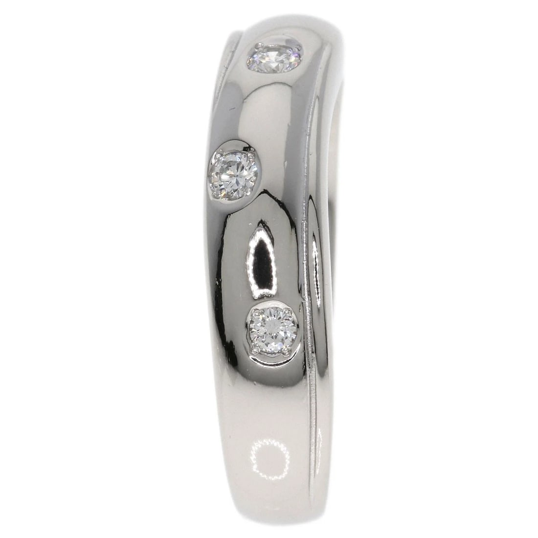 MIKIMOTO DIAMOND RING PLATINUM PT950: MIKIMOTO Diamond Ring Platinum PT950 Brand: MIKIMOTO Type/Style: Ring Material: Platinum PT950, Color: Silver Size: 6.5(US) Accessories: None Accessories Notice: When purchasing pre-owned