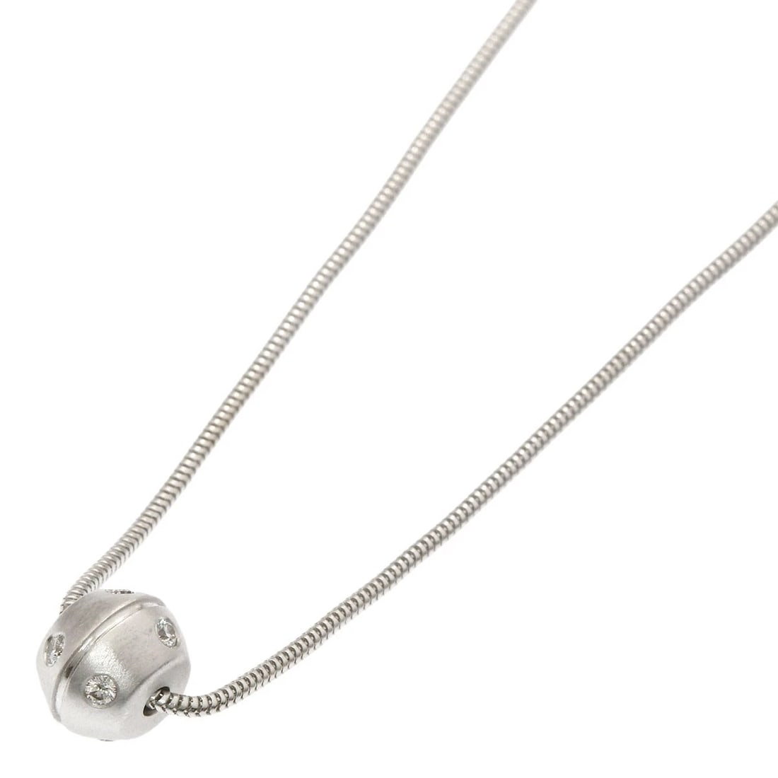 TIFFANY&CO. DIAMOND NECKLACE K18 WHITE GOLD: TIFFANY&Co. Diamond Necklace K18 White Gold Brand: TIFFANY&Co. Type/Style: Necklace Material: K18 White Gold, Main Stone Natural Color: Silver Size: Chain Length:15.9inch/40.5cm Chain Width:0.3inch/0.