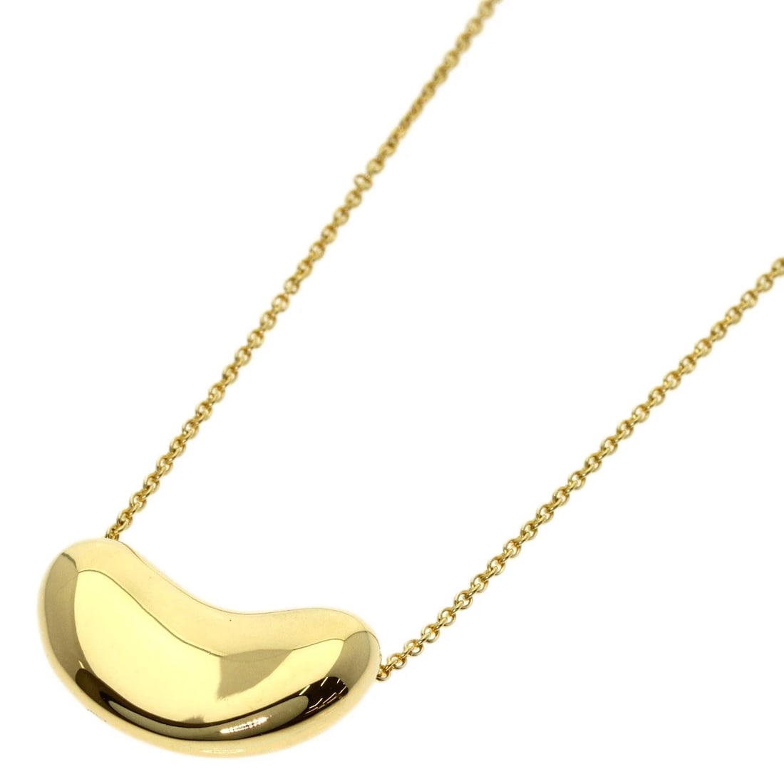 TIFFANY&CO. NECKLACE K18 YELLOW GOLD: TIFFANY&Co. Necklace K18 Yellow Gold Brand: TIFFANY&Co. Type/Style: Necklace Material: K18 Yellow Gold, Color: Gold Size: Chain Length:16.1inch/41cm Chain Width:0.4inch/1.1mm Top Size:0.5inch/11.5x18.