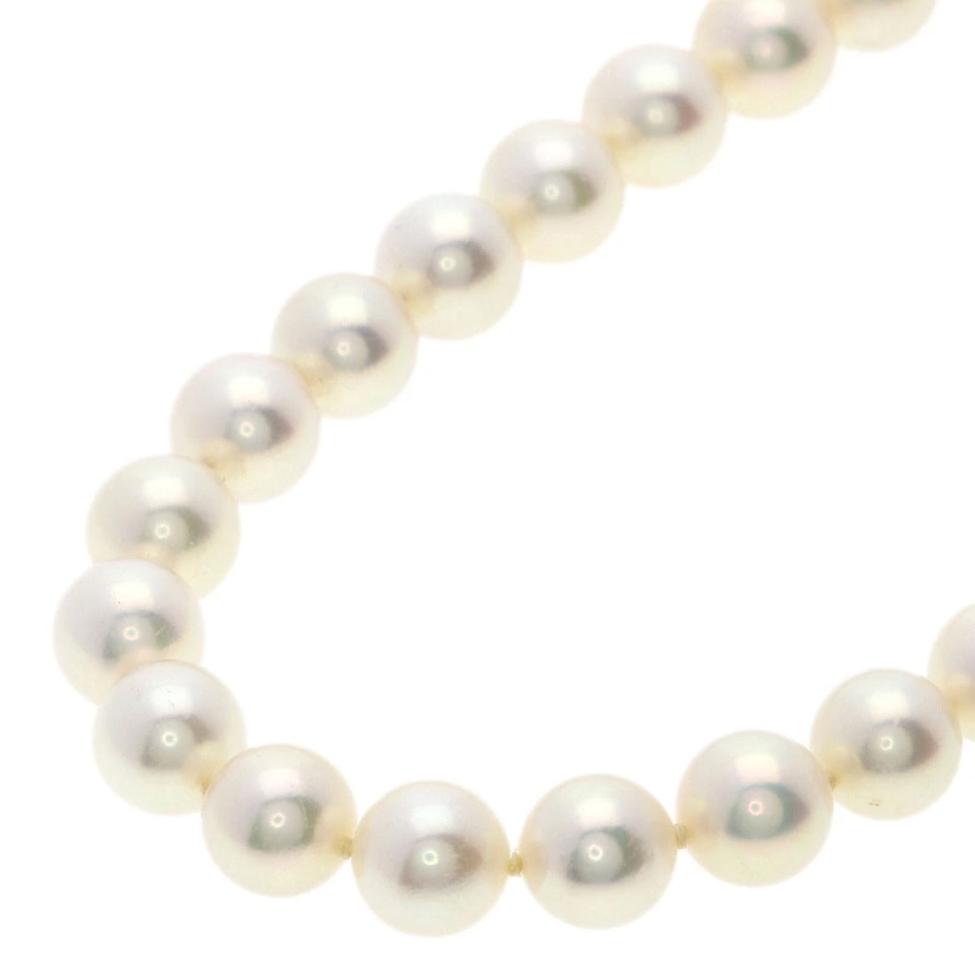 MIKIMOTO PEARL NECKLACE K14 YELLOW GOLD: MIKIMOTO Pearl Necklace K14 Yellow Gold Brand: MIKIMOTO Type/Style: Necklace Material: K14 Yellow Gold, Color: white Size: Stone Size:0.3inch/6.5-7mm Chain Length:14.6inch/37cm Accessories: None