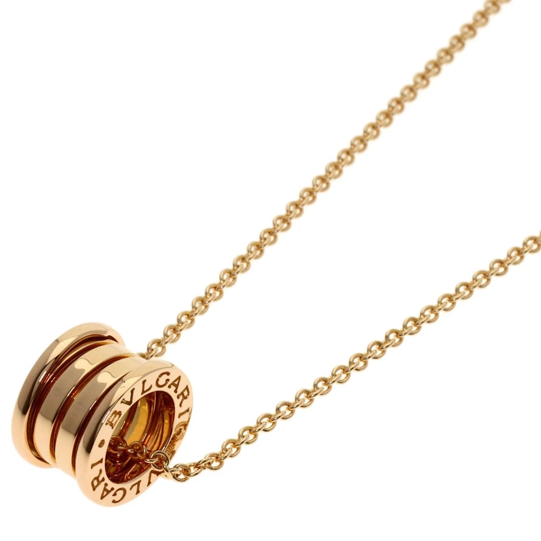 BVLGARI B.ZERO1 NECKLACE K18 PINK GOLD: BVLGARI B.zero1 Necklace K18 Pink Gold Brand: BVLGARI Type/Style: Necklace Material: K18 Pink Gold, Color: Gold Size: Chain Length:17.7inch/45cm Chain Width:0.7inch/1.8mm Top