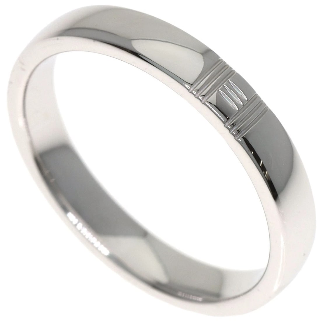 HERMES RING K18 WHITE GOLD: HERMES Ring K18 White Gold Brand: HERMES Type/Style: Ring Material: K18 White Gold, Color: Silver Size: 4.25(US) Accessories: None Accessories Notice: When purchasing pre-owned goods, plea