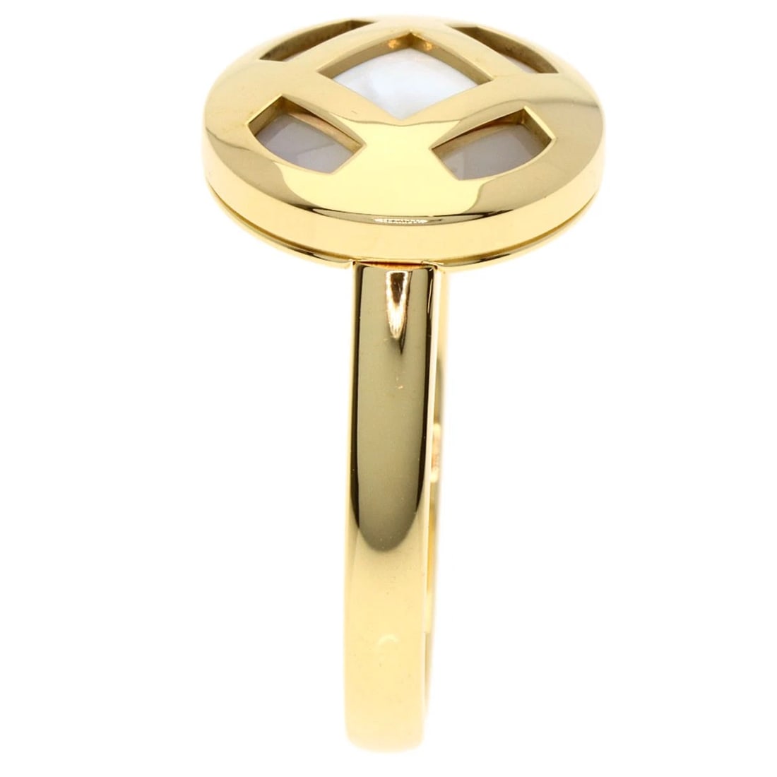 CARTIER PASHA WHITE RING K18 YELLOW GOLD: CARTIER Pasha White Ring K18 Yellow Gold Brand: CARTIER Type/Style: Ring Material: K18 Yellow Gold, Color: Gold Size: 5(US) Accessories: None Accessories Notice: When purchasing pre-owned
