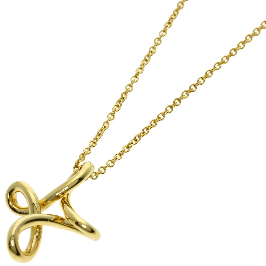 TIFFANY&CO. NECKLACE K18 YELLOW GOLD: TIFFANY&Co. Necklace K18 Yellow Gold Brand: TIFFANY&Co. Type/Style: Necklace Material: K18 Yellow Gold, Color: Gold Size: Chain Length:15.7inch/40cm Chain Width:0.4inch/1mm Top Size:0.7inch/18.4x14.5x