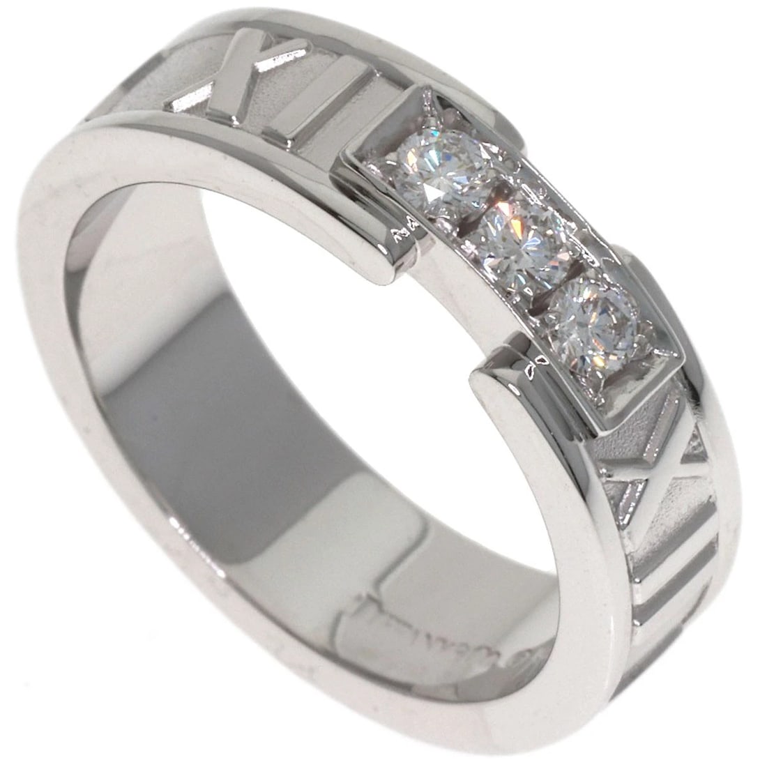 TIFFANY&CO. DIAMOND RING K18 WHITE GOLD: TIFFANY&Co. Diamond Ring K18 White Gold Brand: TIFFANY&Co. Type/Style: Ring Material: K18 White Gold, Main Stone Natural Color: Silver Size: 5.5(US) Accessories: None Accessories Notice: W