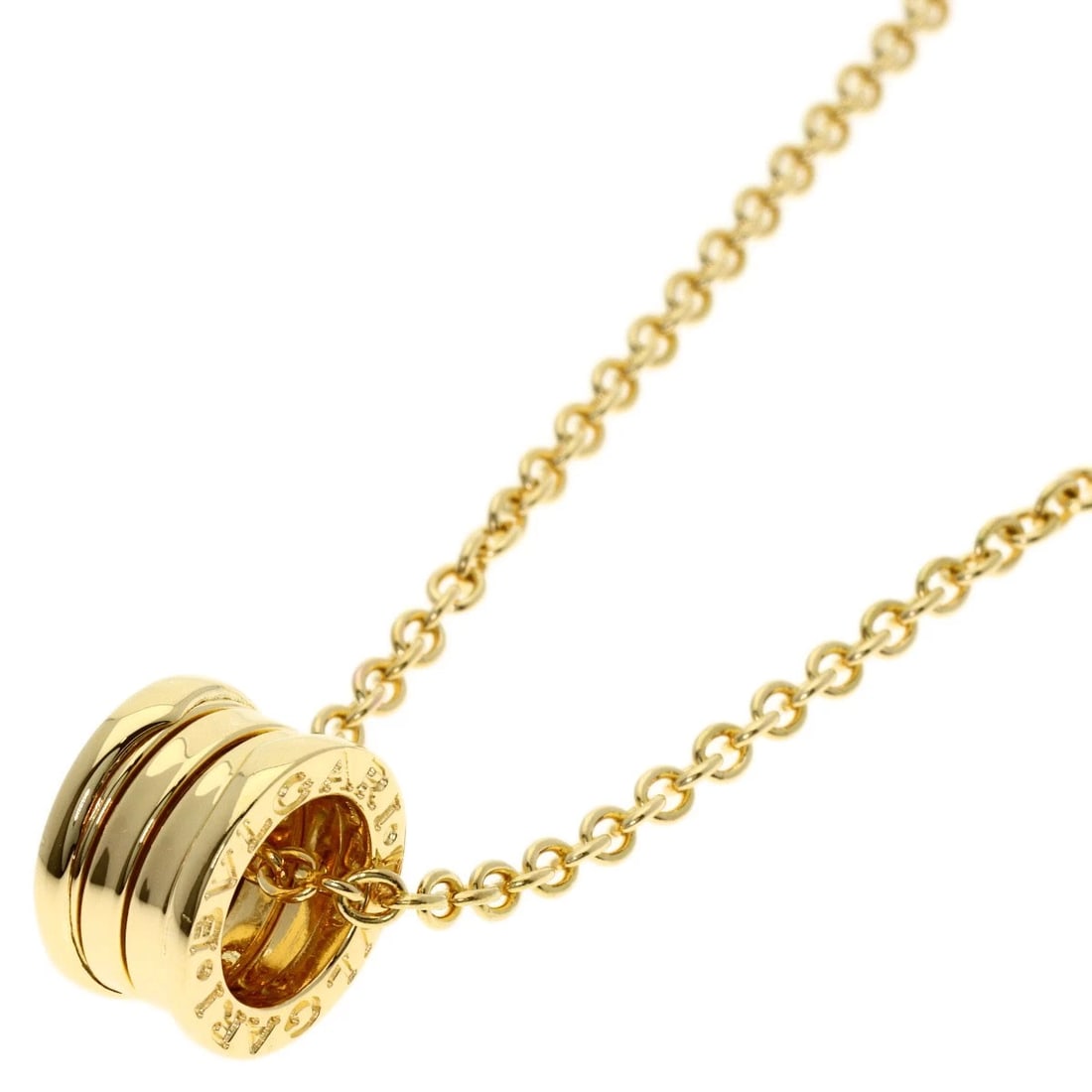 BVLGARINECKLACE K18 YELLOW GOLD: BVLGARINecklace K18 Yellow Gold Brand: BVLGARI Type/Style: Necklace Material: K18 Yellow Gold, Color: Gold Size: Chain Length:17.5inch/44.5cm Chain Width:1.1inch/2.7mm Top