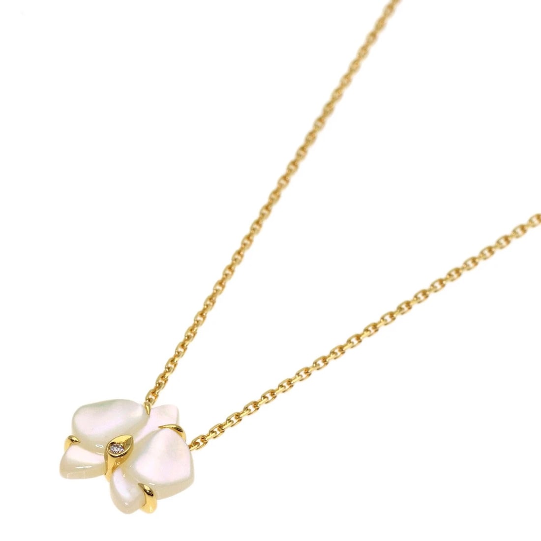 CARTIER DIAMOND NECKLACE K18 YELLOW GOLD: CARTIER Diamond Necklace K18 Yellow Gold Brand: CARTIER Type/Style: Necklace Material: K18 Yellow Gold, Color: Gold Size: Chain Length:15.7inch/40cm Chain Width:0.4inch/0.9mm Top Size:0.4inch/10.3x11.