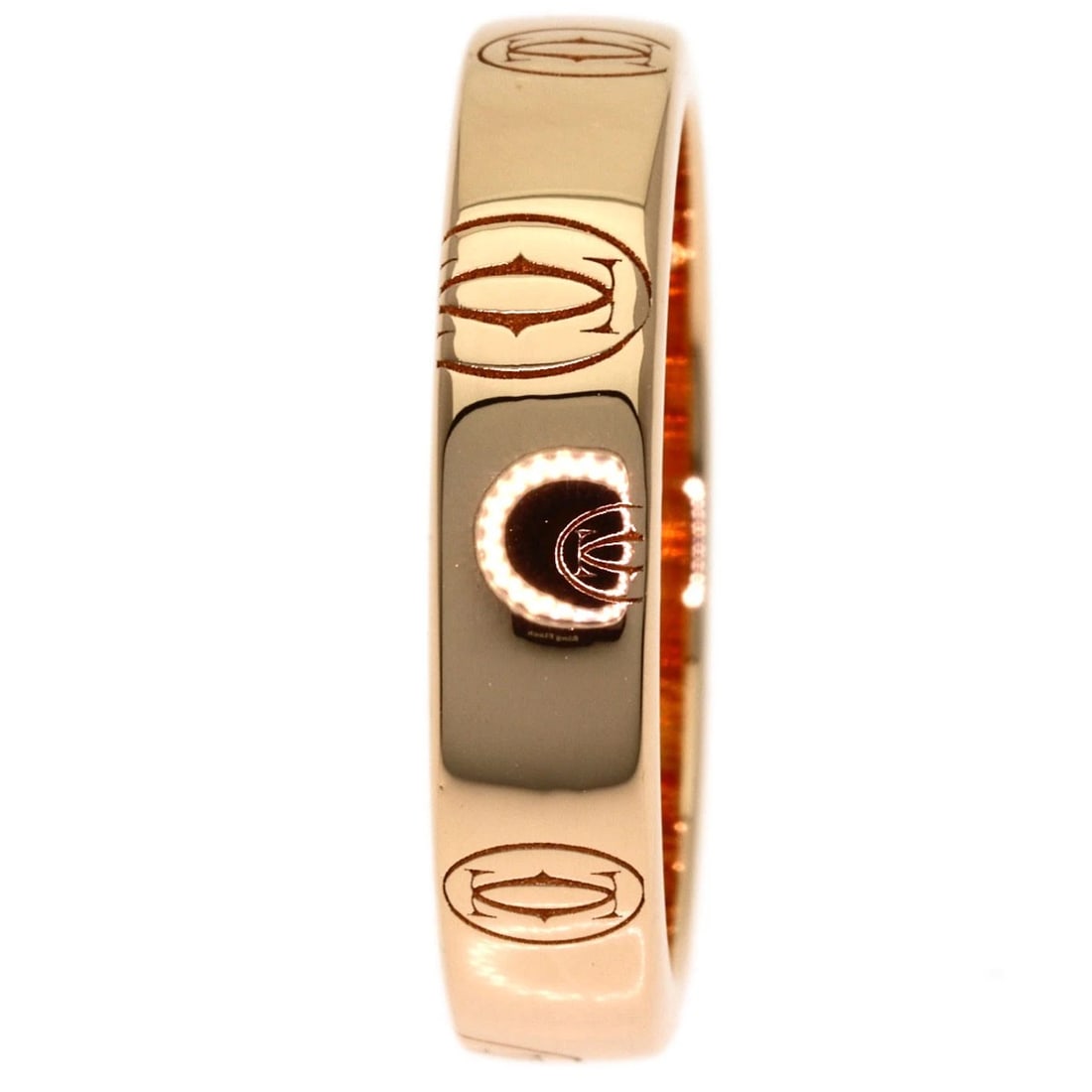 CARTIER RING K18 PINK GOLD: CARTIER Ring K18 Pink Gold Brand: CARTIER Type/Style: Ring Material: K18 Pink Gold, Color: Gold Size: 4.5(US) Accessories: None Accessories Notice: When purchasing pre-owned goods, please refer to