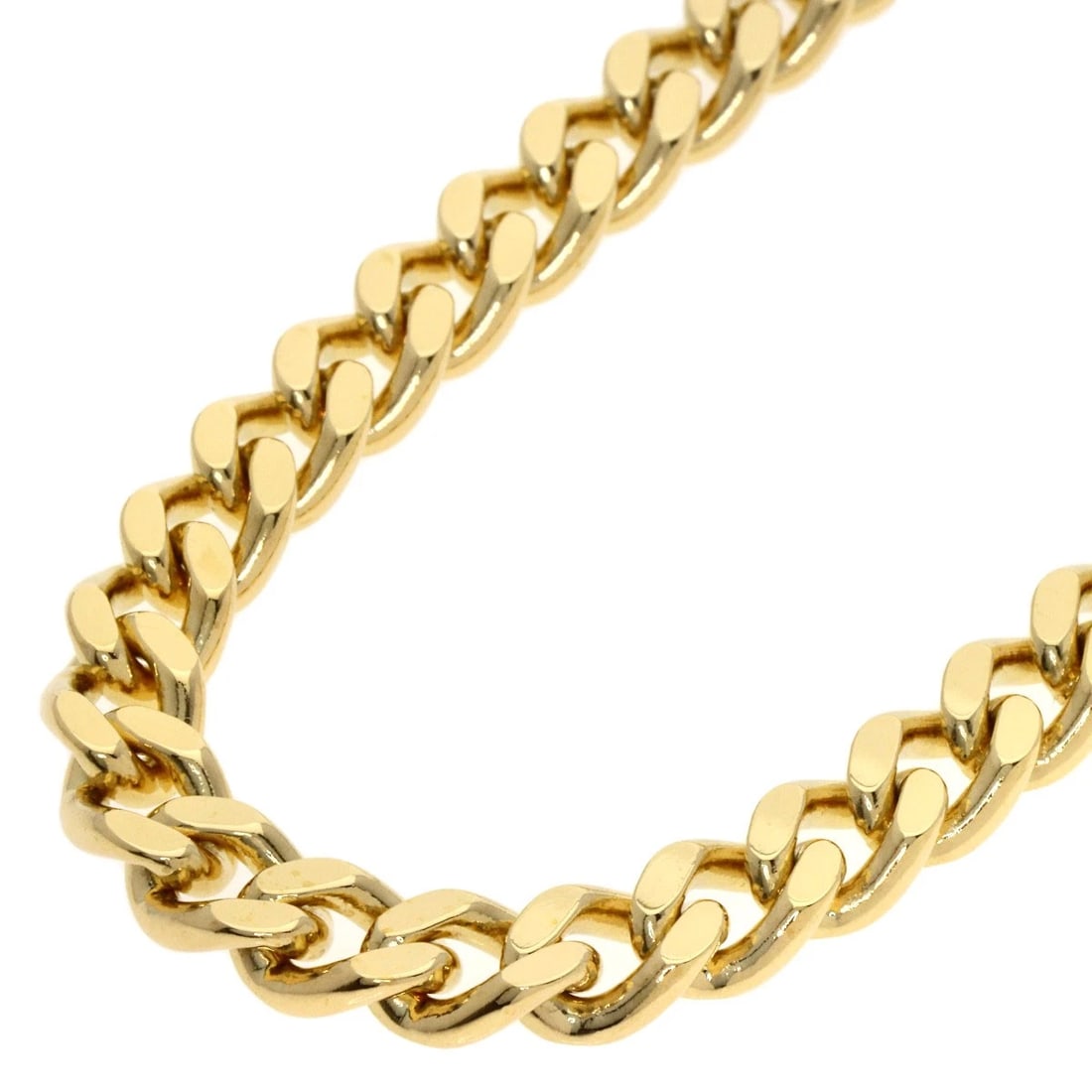 CURB CHAIN KIHEI NECKLACE K18 YELLOW GOLD (1 of 3)