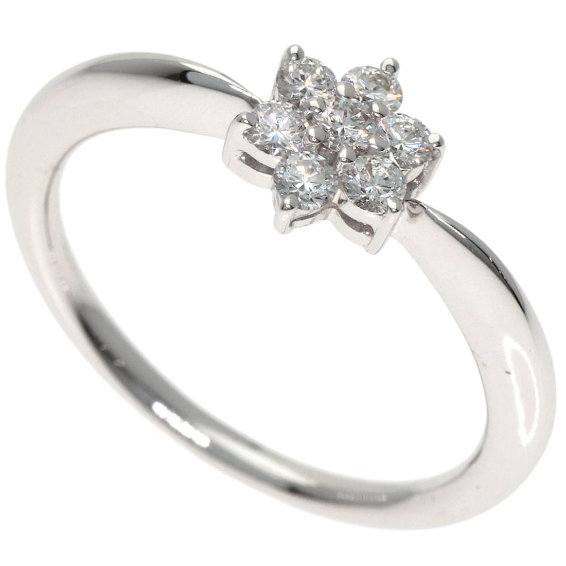 MIKIMOTO PERLITA DIAMOND RING K18 WHITE GOLD: MIKIMOTO Perlita Diamond Ring K18 White Gold Brand: MIKIMOTO Type/Style: Ring Material: K18 White Gold, Color: Silver Size: 5.5(US) Accessories: None Accessories Notice: When purchasing pr