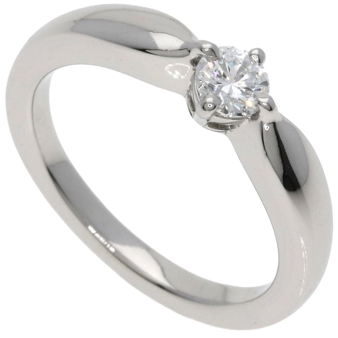 BVLGARI DIAMOND RING PLATINUM PT950: BVLGARI Diamond Ring Platinum PT950 Brand: BVLGARI Type/Style: Ring Material: Platinum PT950, Main Stone Natural Color: Silver Size: 3.75(US) Accessories: None Accessories Notice: When pur