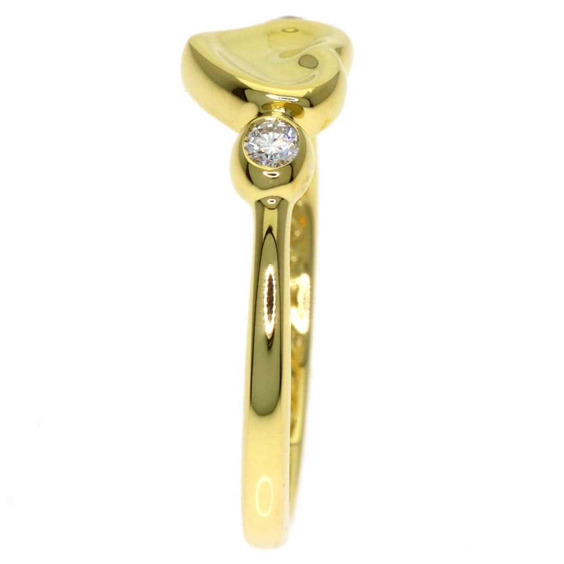 TIFFANY&CO. DIAMOND RING K18 YELLOW GOLD: TIFFANY&Co. Diamond Ring K18 Yellow Gold Brand: TIFFANY&Co. Type/Style: Ring Material: K18 Yellow Gold, Color: Gold Size: 5(US) Accessories: None Accessories Notice: When purchasing pre-ow