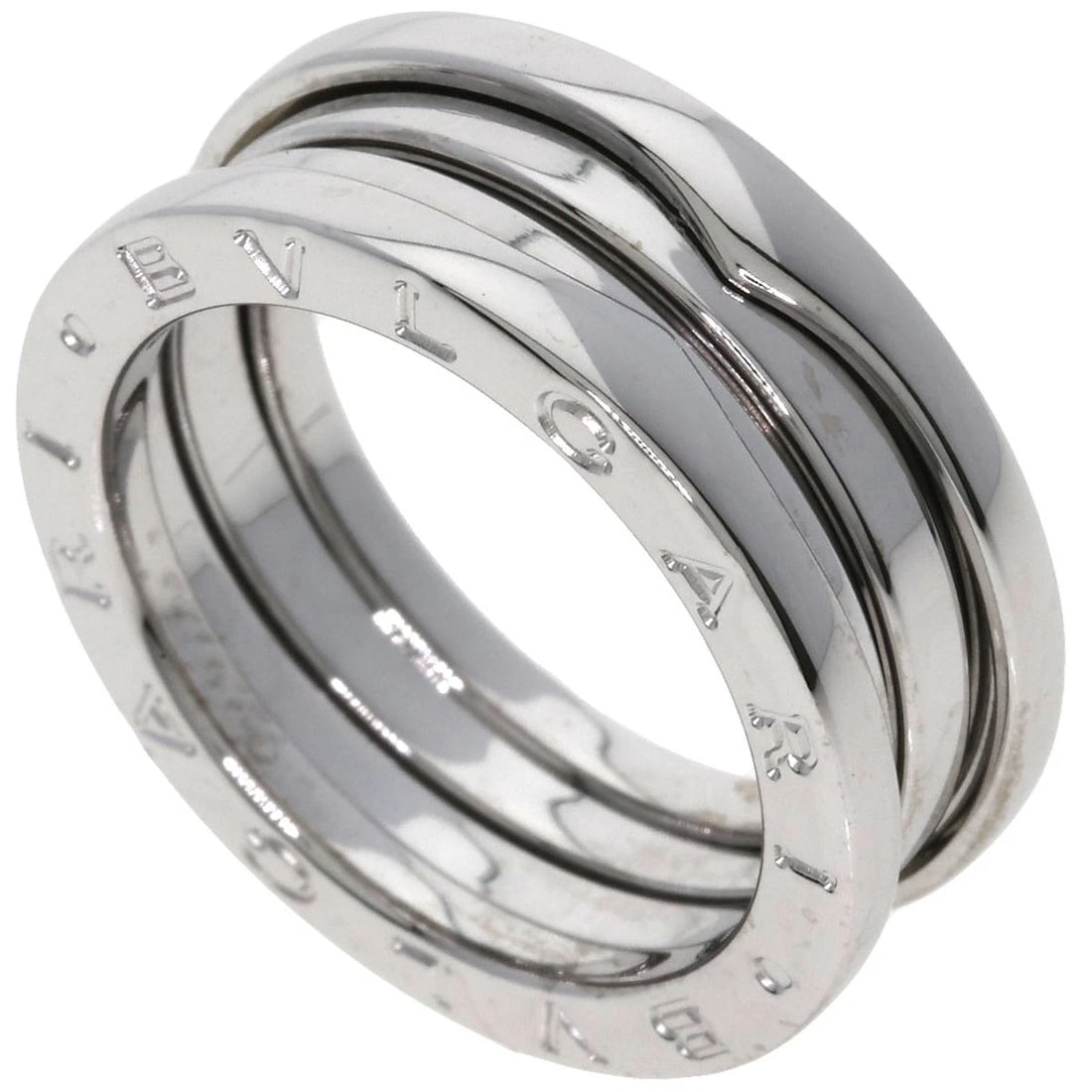 BVLGARI B.ZERO1RING K18 WHITE GOLD: BVLGARI B.zero1Ring K18 White Gold Brand: BVLGARI Type/Style: Ring Material: K18 White Gold, Color: Silver Size: 6.5(US) Accessories: None Accessories Notice: When purchasing pre-owned goods, please