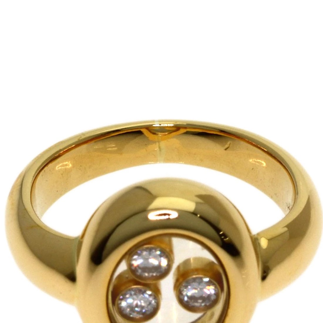 CHOPARD DIAMOND RING K18 YELLOW GOLD - 7