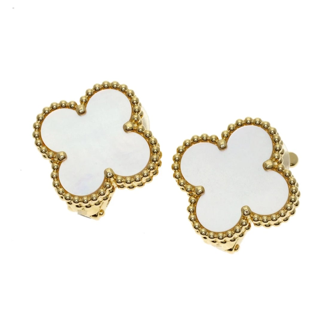 DIOR NECKLACE K18 YELLOW GOLD: Dior Necklace K18 Yellow Gold Brand: Van Cleef & Arpels Type/Style: Earring Material: K18 Yellow Gold, Color: Gold Size: Top Size:0.6inch/14.8x14.9mm Accessories: None Accessories Notice: When