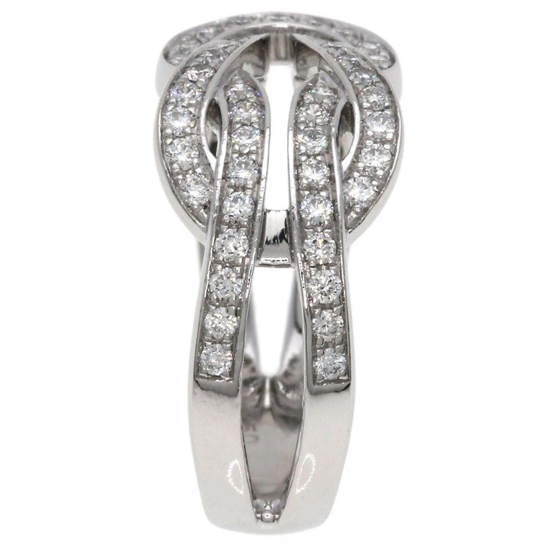FRED DIAMOND RING K18 WHITE GOLD: FRED Diamond Ring K18 White Gold Brand: FRED Type/Style: Ring Material: K18 White Gold, Color: Silver Size: 3.25(US) Accessories: None Accessories Notice: When purchasing pre-owned goods,