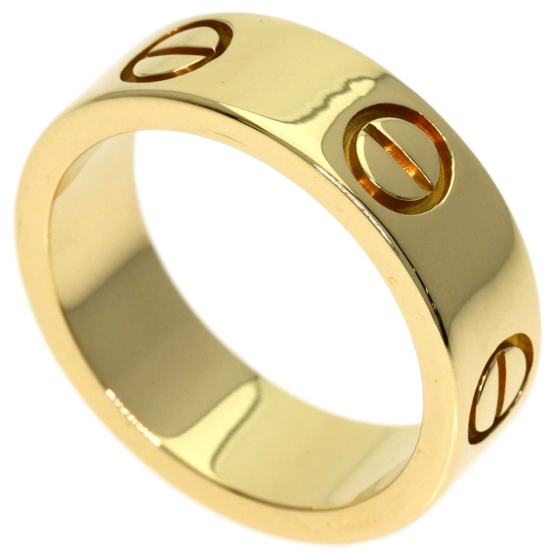 CARTIER LOVE RING K18 YELLOW GOLD: CARTIER love Ring K18 Yellow Gold Brand: CARTIER Type/Style: Ring Material: K18 Yellow Gold, Color: Gold Size: 4.5(US) Accessories: None Accessories Notice: When purchasing pre-owned goods