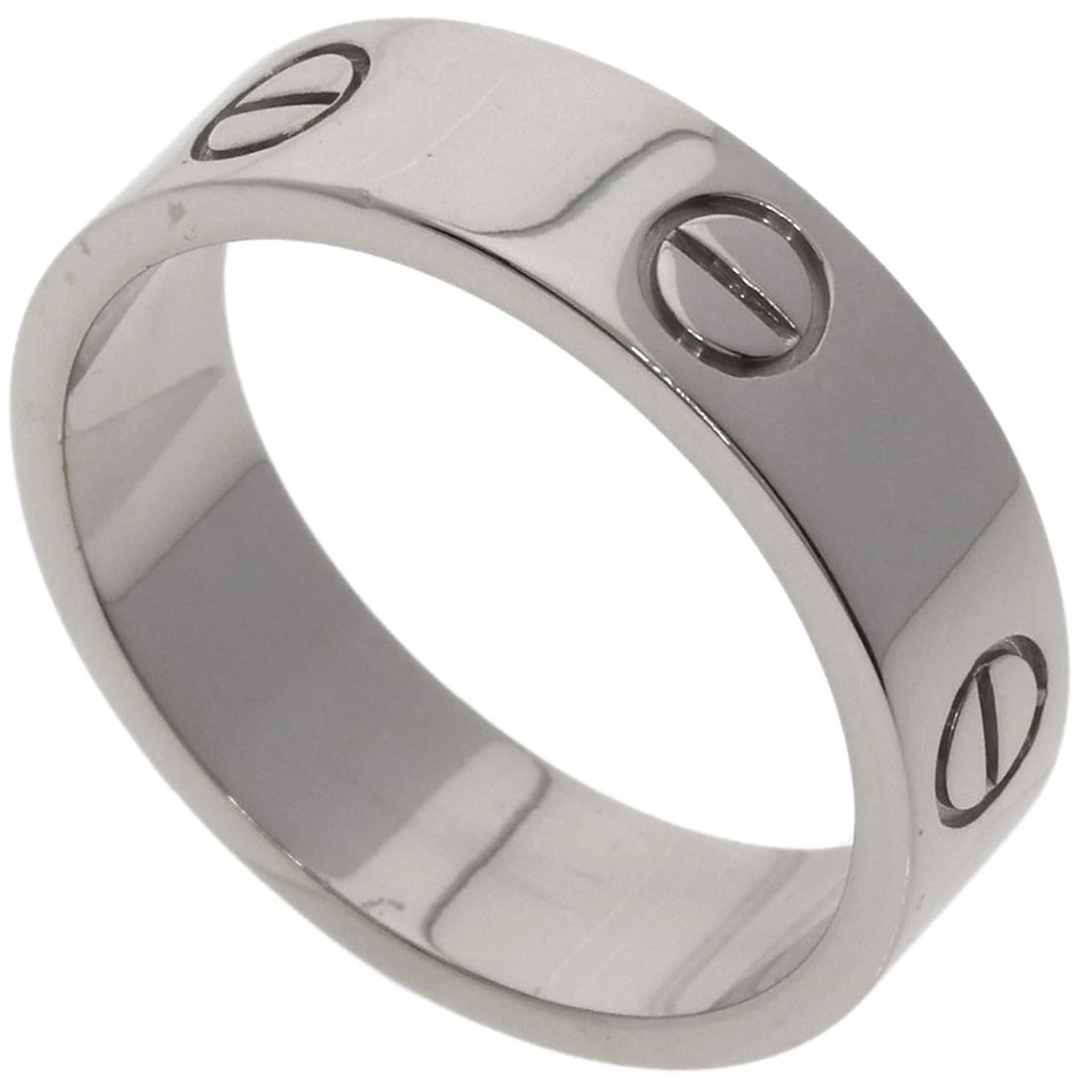 CARTIER LOVE RING RING K18 WHITE GOLD: CARTIER love ring Ring K18 White Gold Brand: CARTIER Type/Style: Ring Material: K18 White Gold, Color: Silver Size: 9.25(US) Accessories: None Accessories Notice: When purchasing pre-owned