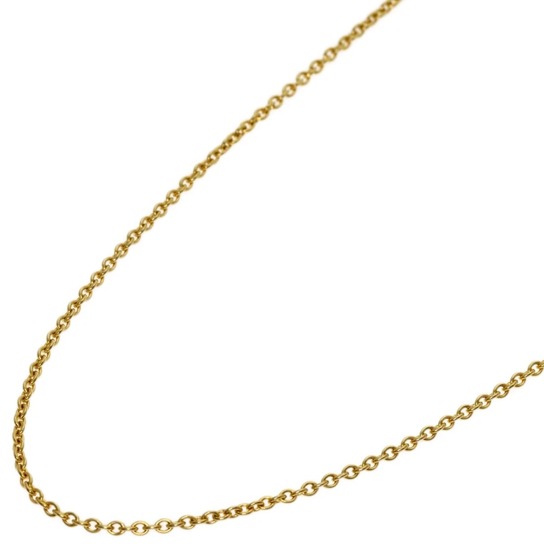 TIFFANY&CO. CHAIN NECKLACE K18 YELLOW GOLD: TIFFANY&Co. Chain Necklace K18 Yellow Gold Brand: TIFFANY&Co. Type/Style: Necklace Material: K18 Yellow Gold, Color: Gold Size: Chain Length:15.9inch/40.5cm Chain Width:0.4inch/1mm Accessories: No