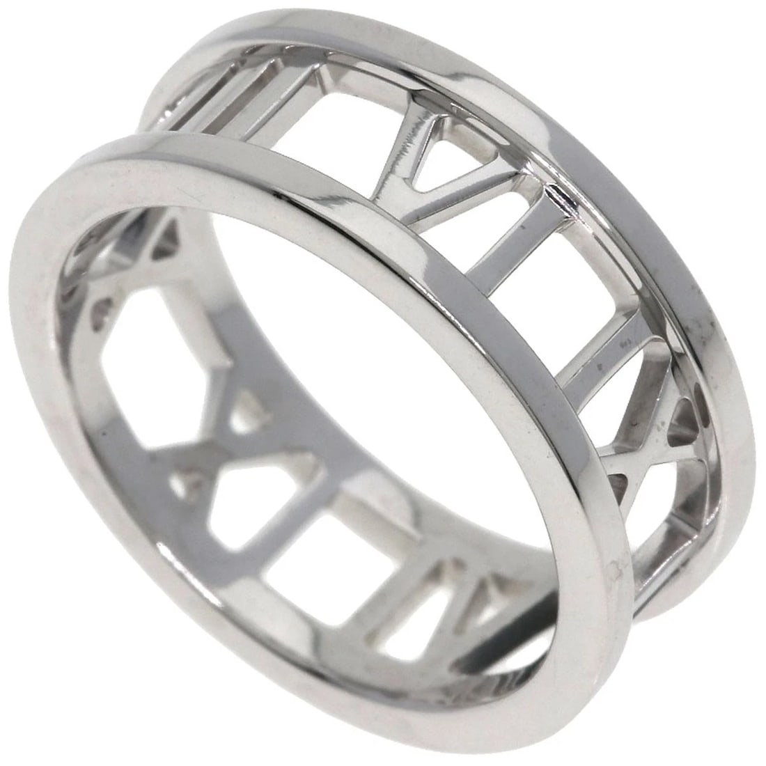 TIFFANY&CO. RING K18 WHITE GOLD: TIFFANY&Co. Ring K18 White Gold Brand: TIFFANY&Co. Type/Style: Ring Material: K18 White Gold, Color: Silver Size: 5.25(US) Accessories: None Accessories Notice: When purchasing pre-owned g