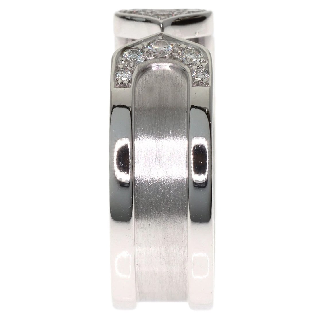 CARTIER DIAMOND RING K18 WHITE GOLD: CARTIER Diamond Ring K18 White Gold Brand: CARTIER Type/Style: Ring Material: K18 White Gold, Color: Silver Size: 5(US) Accessories: None Accessories Notice: When purchasing pre-owned good