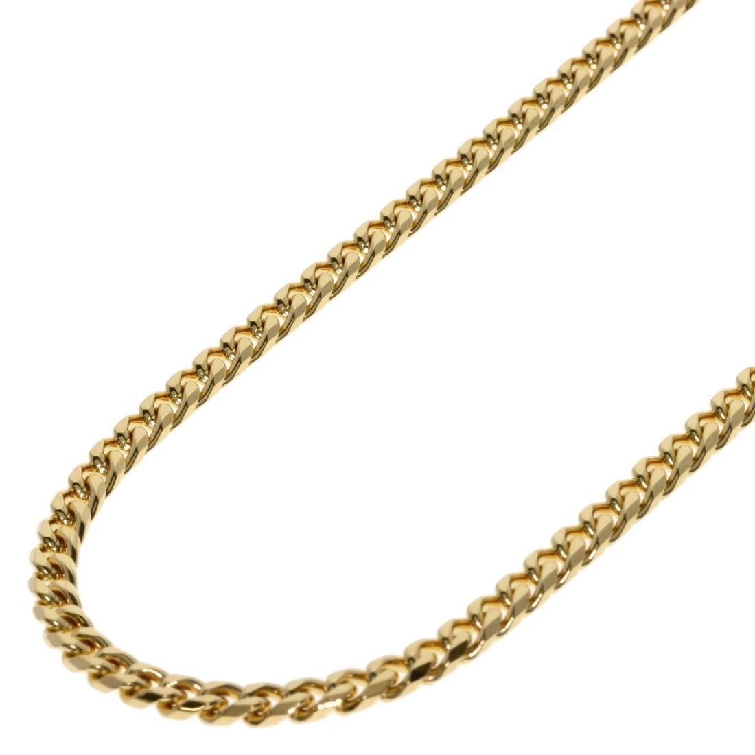 CURB CHAIN KIHEI NECKLACE K18 YELLOW GOLD: Curb chain Kihei Necklace K18 Yellow Gold Brand: SELECT JEWELRY Type/Style: Necklace Material: K18 Yellow Gold, Color: Gold Size: Chain Length:23.6inch/60cm Chain Width:1.3inch/3.2mm Accessories: