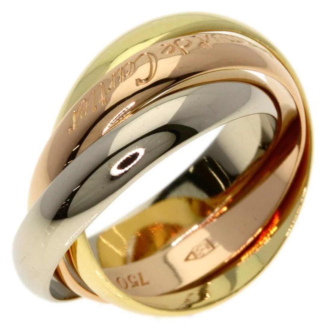 CARTIER RING K18 YELLOW GOLD 18K PINK GOLD: CARTIER Ring K18 Yellow Gold 18K Pink Gold Brand: CARTIER Type/Style: Ring Material: K18 Yellow Gold/18K Pink Gold/K18 White Gold, Color: Gold Size: 5(US) Accessories: None Accessories Notice: When