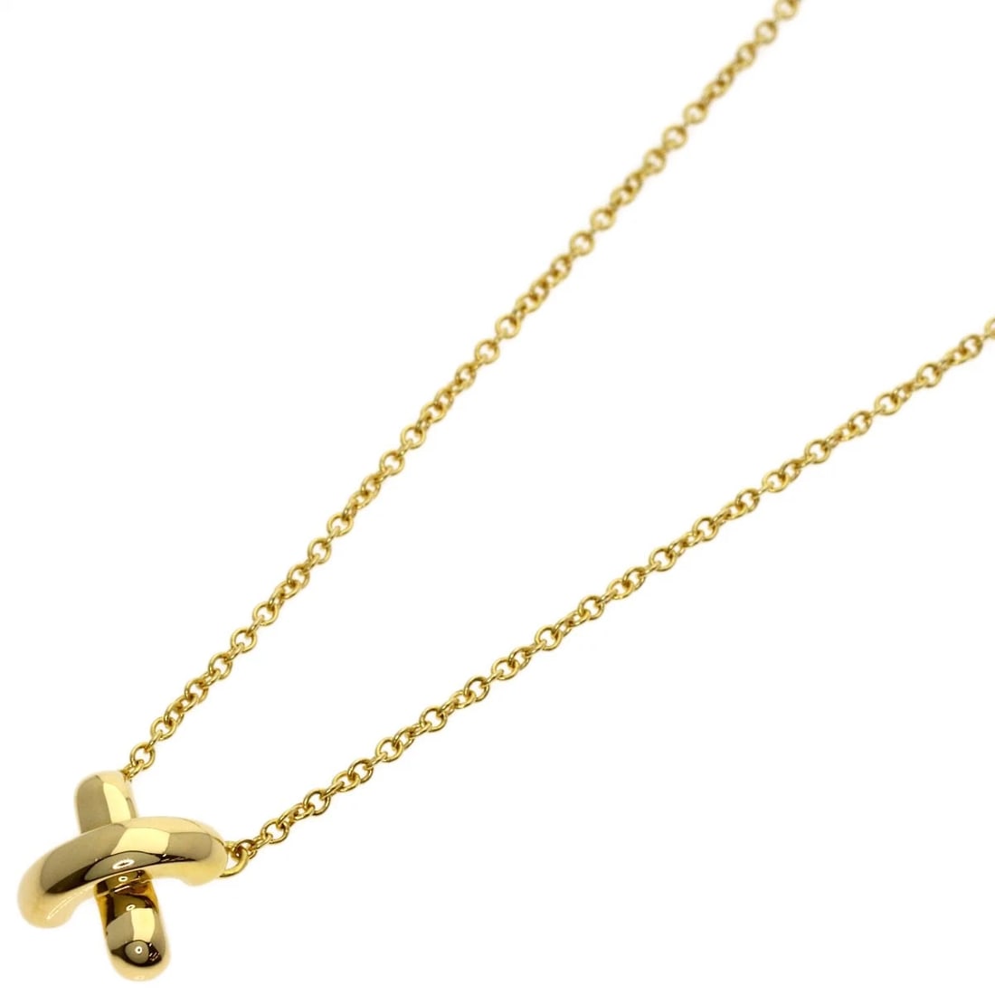 TIFFANY&CO. NECKLACE K18 YELLOW GOLD: TIFFANY&Co. Necklace K18 Yellow Gold Brand: TIFFANY&Co. Type/Style: Necklace Material: K18 Yellow Gold, Color: Gold Size: Chain Length:16.3inch/41.5cm Chain Width:0.5inch/1.2mm Top Size:0.3inch/7.4x7.