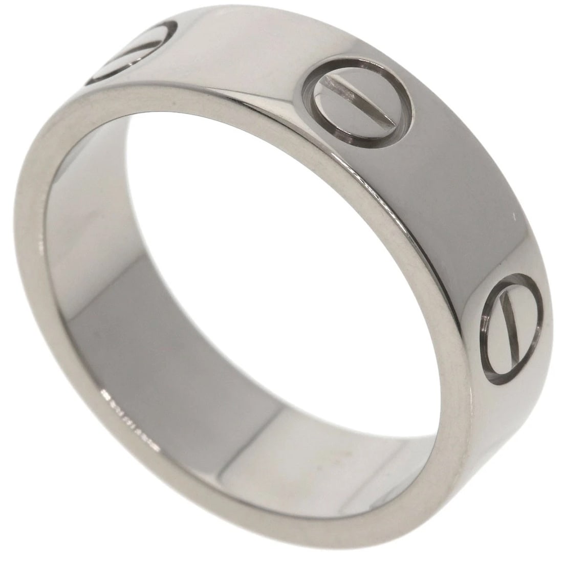CARTIER LOVE RING RING K18 WHITE GOLD: CARTIER love ring Ring K18 White Gold Brand: CARTIER Type/Style: Ring Material: K18 White Gold, Color: Silver Size: 6.5(US) Accessories: None Accessories Notice: When purchasing pre-owned