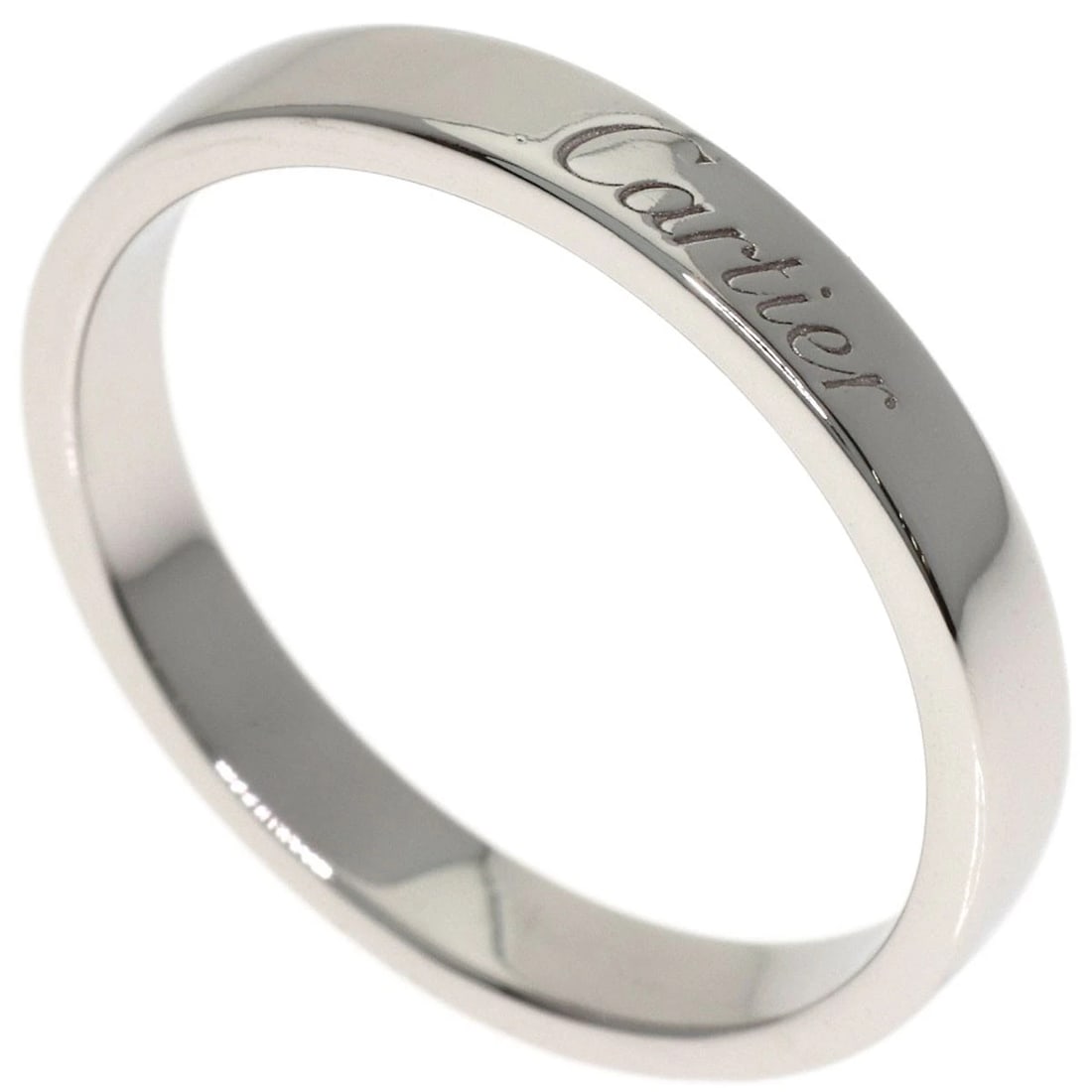 CARTIER ENGRAVED RING PLATINUM PT950: CARTIER Engraved Ring Platinum PT950 Brand: CARTIER Type/Style: Ring Material: Platinum PT950, Color: Silver Size: 7.5(US) Accessories: None Accessories Notice: When purchasing pre-owned goods,
