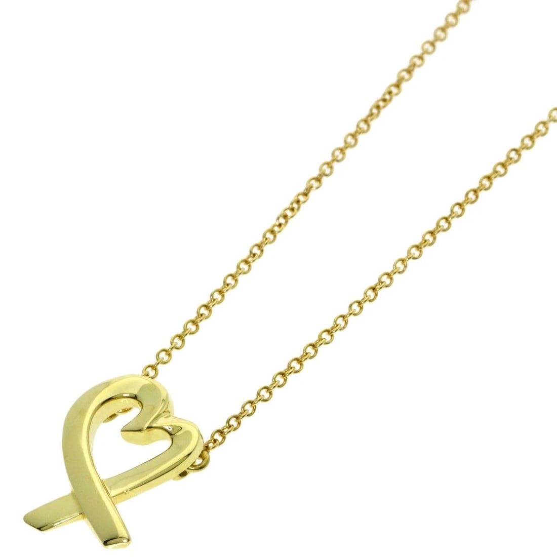TIFFANY&CO NECKLACE K18 YELLOW GOLD: TIFFANY&Co Necklace K18 Yellow Gold Brand: TIFFANY&Co. Type/Style: Necklace Material: K18 Yellow Gold, Color: Gold Size: Chain Length:16.5inch/42cm Chain Width:0.4inch/1mm Top Size:0.5inch/13.5x9.6x1.