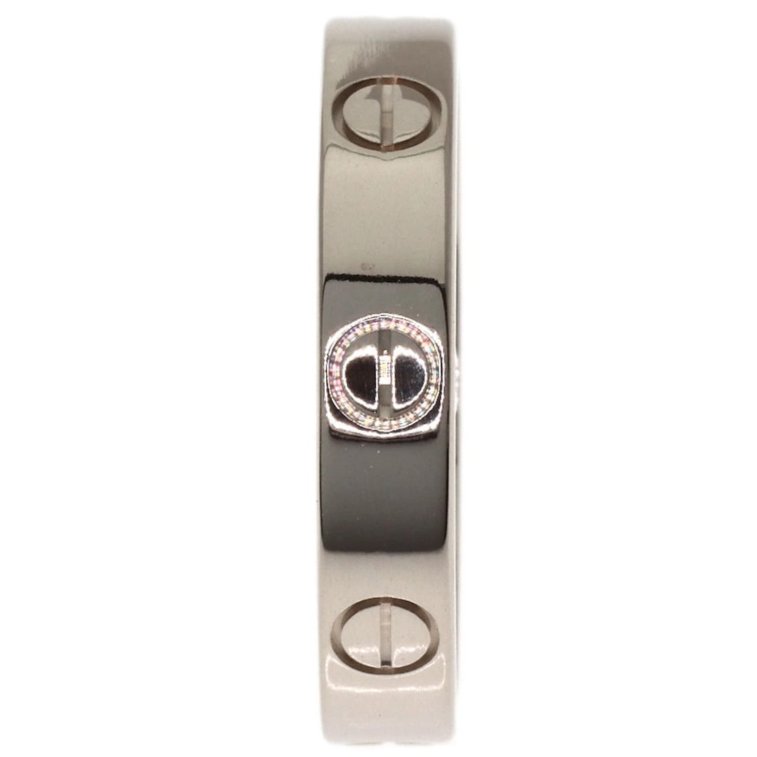 CARTIER MINI LOVE RING RING K18 WHITE GOLD: CARTIER Mini love ring Ring K18 White Gold Brand: CARTIER Type/Style: Ring Material: K18 White Gold, Color: Silver Size: 6.5(US) Accessories: None Accessories Notice: When purchasing pre-o