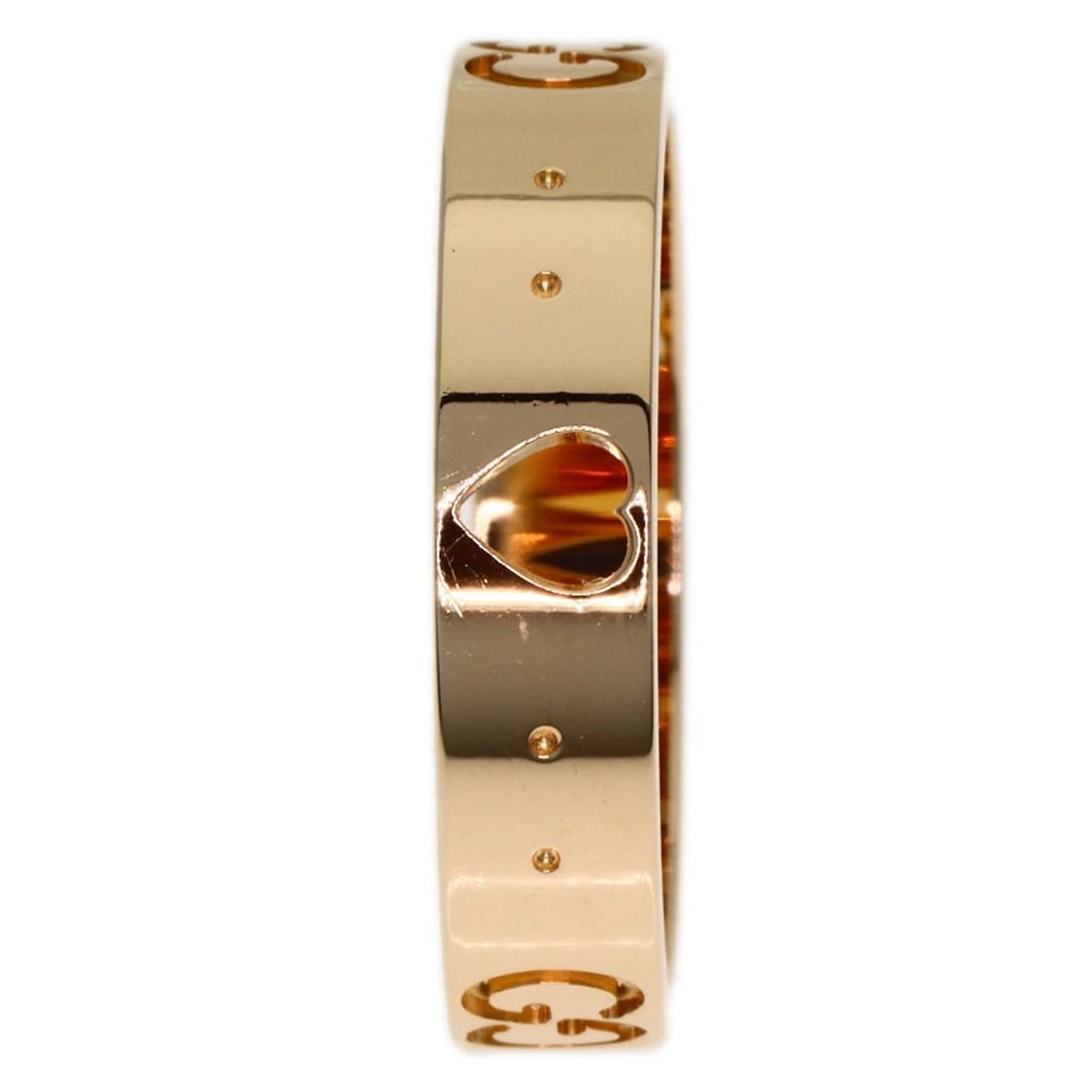 GUCCI RING K18 PINK GOLD: GUCCI Ring K18 Pink Gold Brand: GUCCI Type/Style: Ring Material: K18 Pink Gold, Color: Gold Size: 5.75(US) Accessories: None Accessories Notice: When purchasing pre-owned goods, please ref