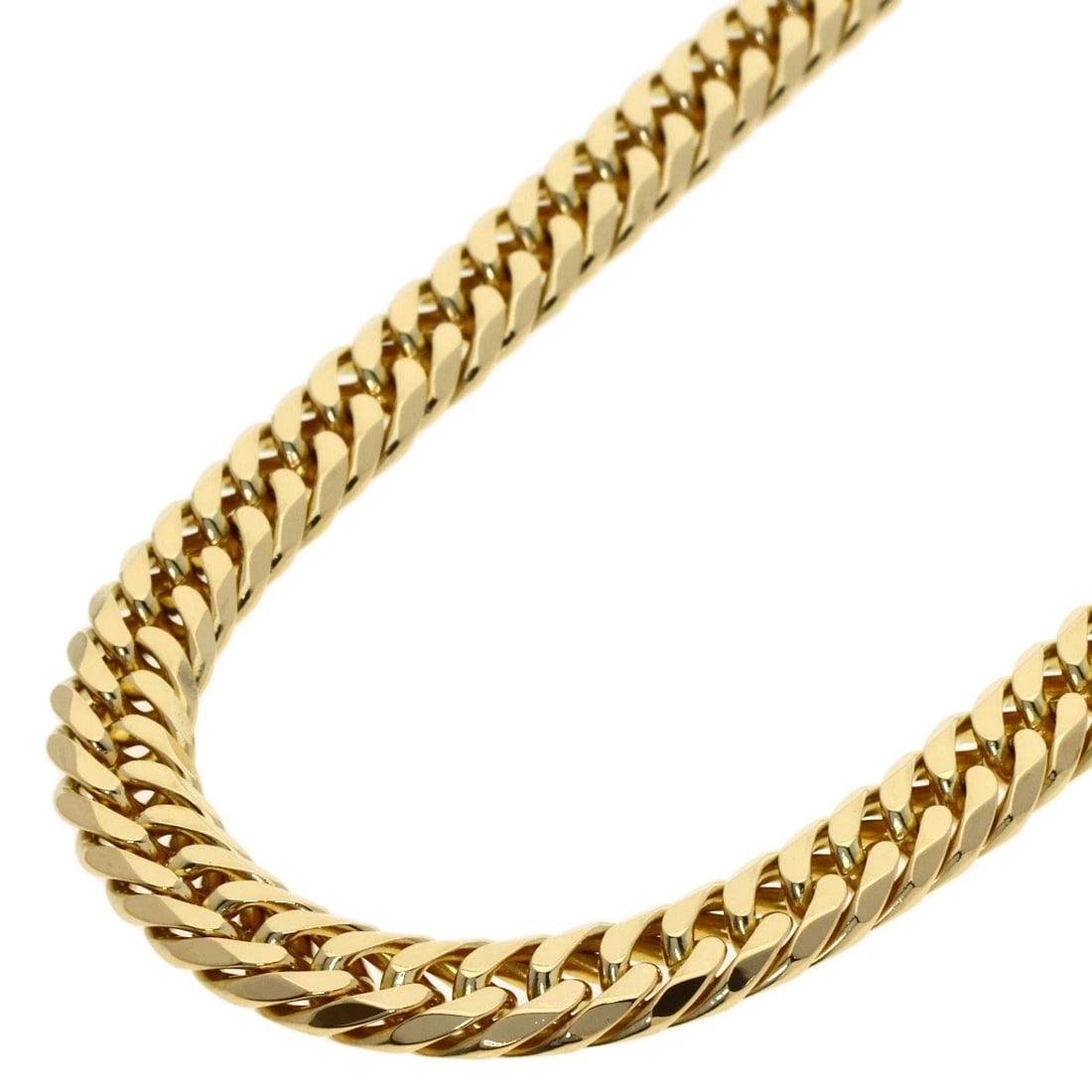 CURB CHAIN KIHEI NECKLACE K18 YELLOW GOLD: Curb chain Kihei Necklace K18 Yellow Gold Brand: SELECT JEWELRY Type/Style: Necklace Material: K18 Yellow Gold, Color: Gold Size: Chain Length:19.7inch/50cm Chain Width:3.1inch/8.0mm Accessories: