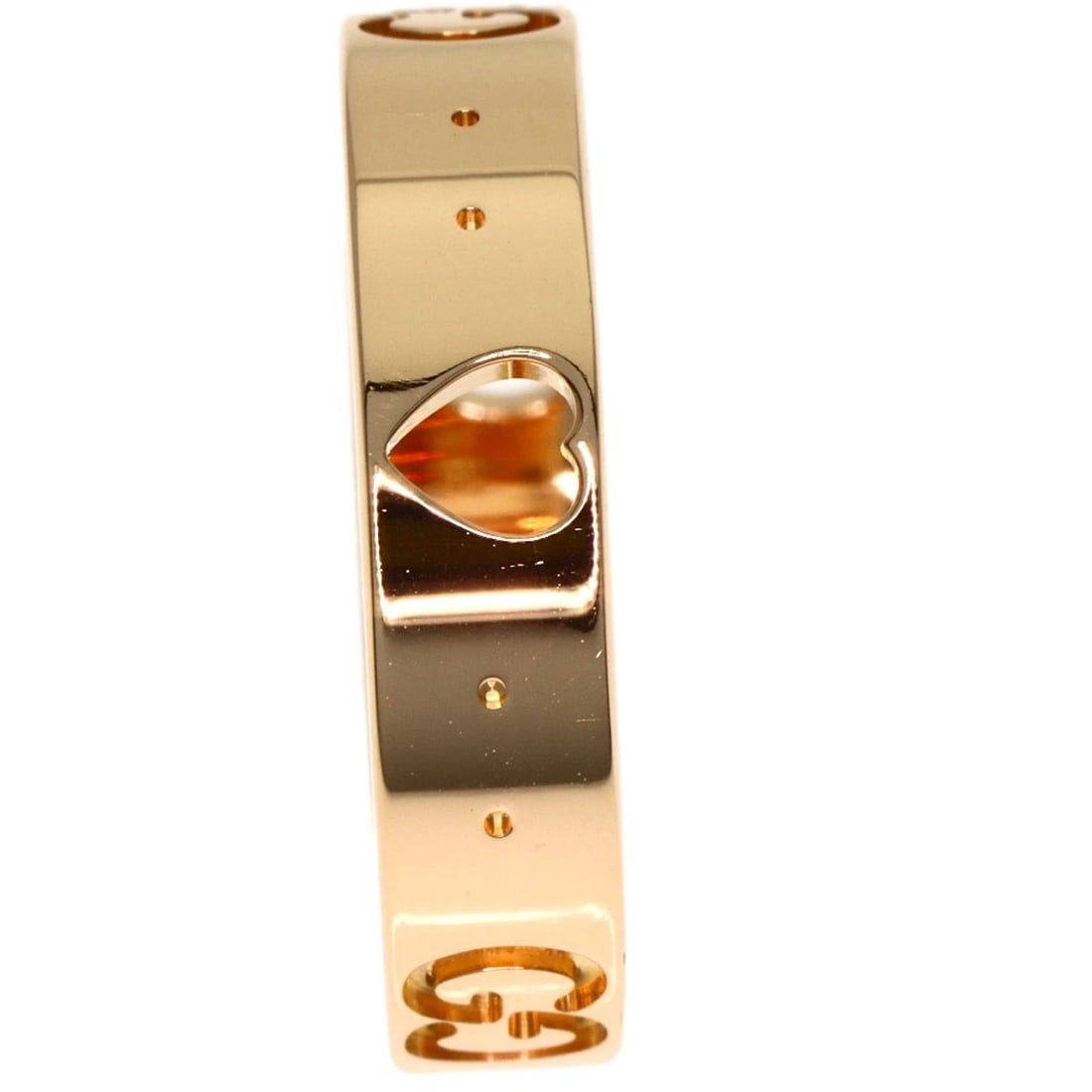 GUCCI RING K18 PINK GOLD: GUCCI Ring K18 Pink Gold Brand: GUCCI Type/Style: Ring Material: K18 Pink Gold, Color: Gold Size: 4.5(US) Accessories: None Accessories Notice: When purchasing pre-owned goods, please refe