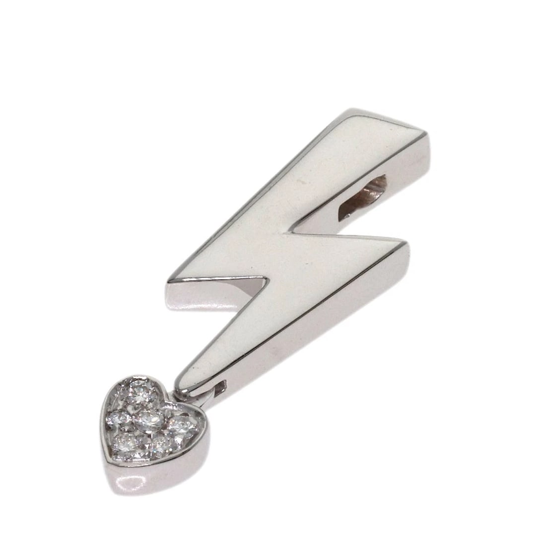 PIAGET JULIET DIAMOND PENDANT TOP K18 WHITE GOLD: PIAGET Juliet Diamond Pendant top K18 White Gold Brand: PIAGET Type/Style: Pendant top Material: K18 White Gold, Color: Silver Size: Top Size:1.0inch/25x7.4x3.4mm Accessories: None Accesso