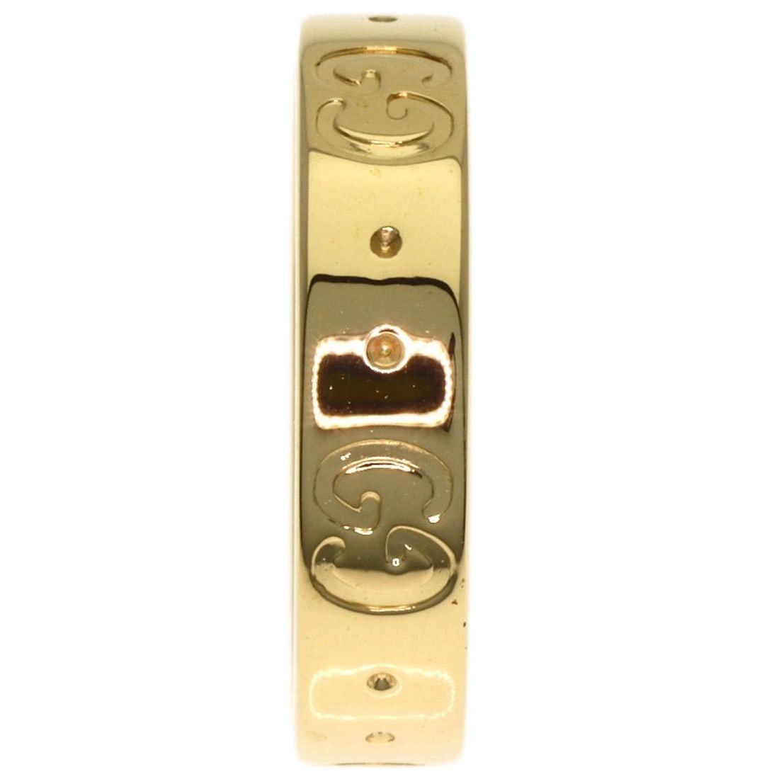 GUCCI RING K18 YELLOW GOLD: GUCCI Ring K18 Yellow Gold Brand: GUCCI Type/Style: Ring Material: K18 Yellow Gold, Color: Gold Size: 4.25(US) Accessories: None Accessories Notice: When purchasing pre-owned goods, please refer to