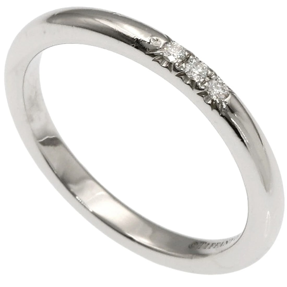 TIFFANY&CO. DIAMOND RING PLATINUM PT950: TIFFANY&Co. Diamond Ring Platinum PT950 Brand: TIFFANY&Co. Type/Style: Ring Material: Platinum PT950, Color: Silver Size: 4(US) Accessories: None Accessories Notice: When purchasing pre-ow