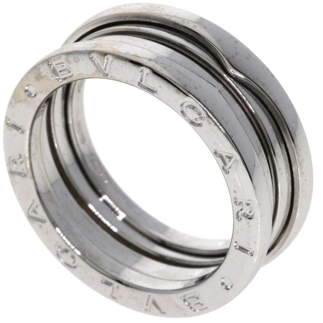BVLGARI B.ZERO1 RING K18 WHITE GOLD: BVLGARI B.zero1 Ring K18 White Gold Brand: BVLGARI Type/Style: Ring Material: K18 White Gold, Color: Silver Size: 7.5(US) Accessories: None Accessories Notice: When purchasing pre-owned go