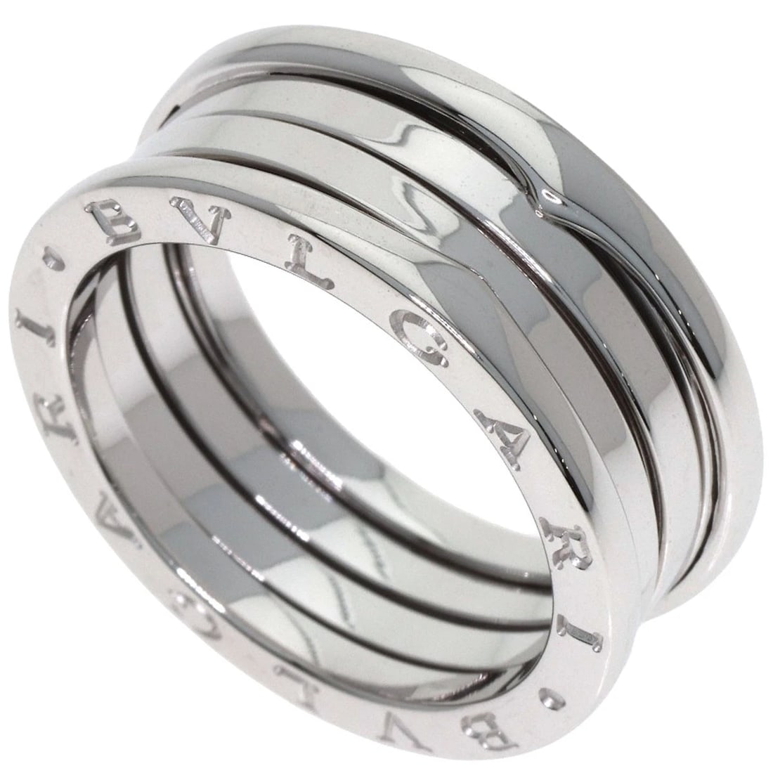 BVLGARI B.ZERO1 RING K18 WHITE GOLD: BVLGARI B.zero1 Ring K18 White Gold Brand: BVLGARI Type/Style: Ring Material: K18 White Gold, Color: Silver Size: 9.25(US) Accessories: None Accessories Notice: When purchasing pre-owned g