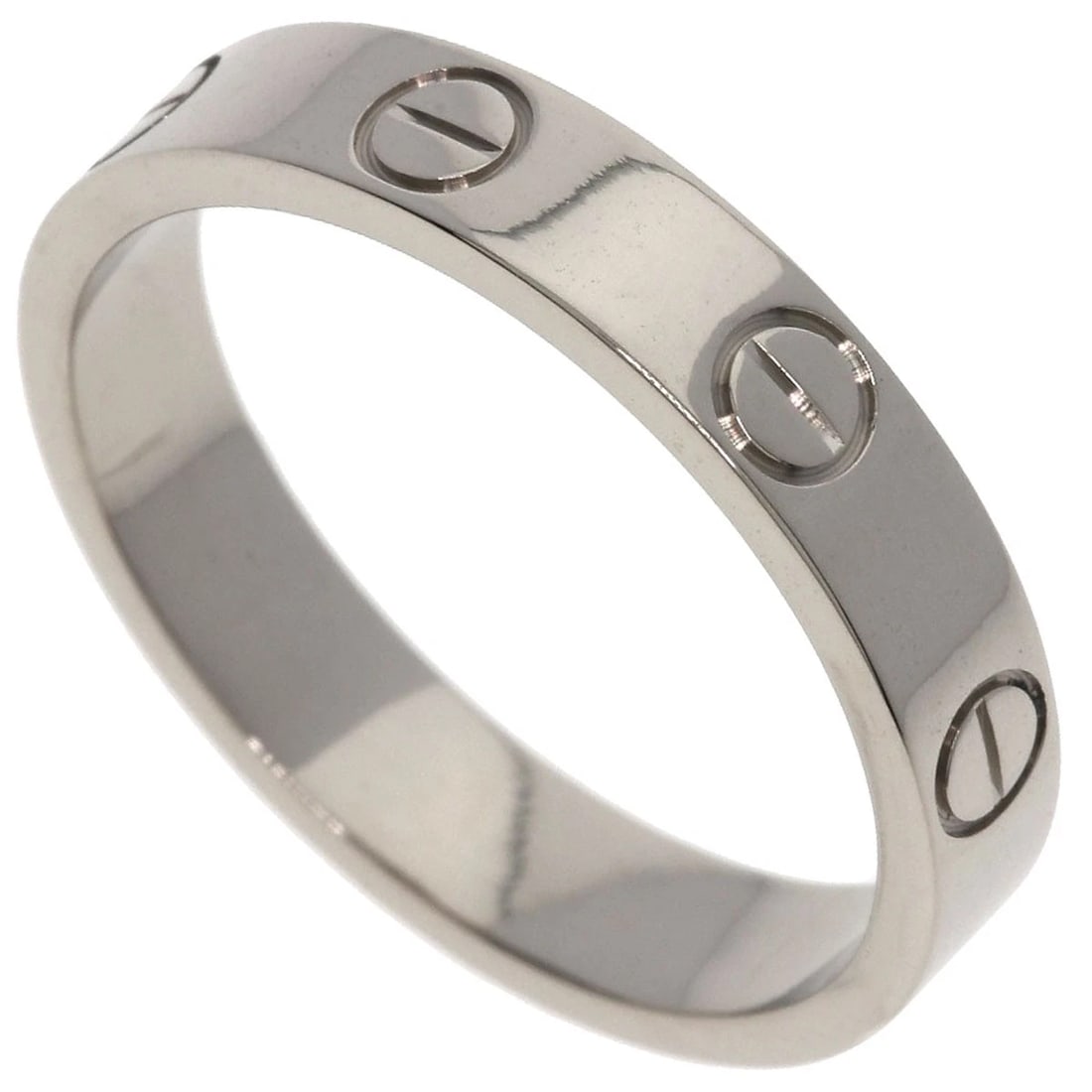 CARTIER RING K18 WHITE GOLD: CARTIER Ring K18 White Gold Brand: CARTIER Type/Style: Ring Material: K18 White Gold, Color: Silver Size: 5.75(US) Accessories: None Accessories Notice: When purchasing pre-owned goods, please refer